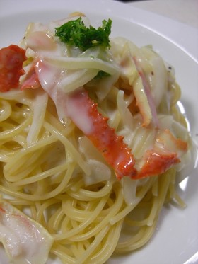 ☆カニのクリームパスタ☆