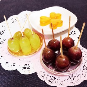 まるごとぶどうのべっこう飴♡