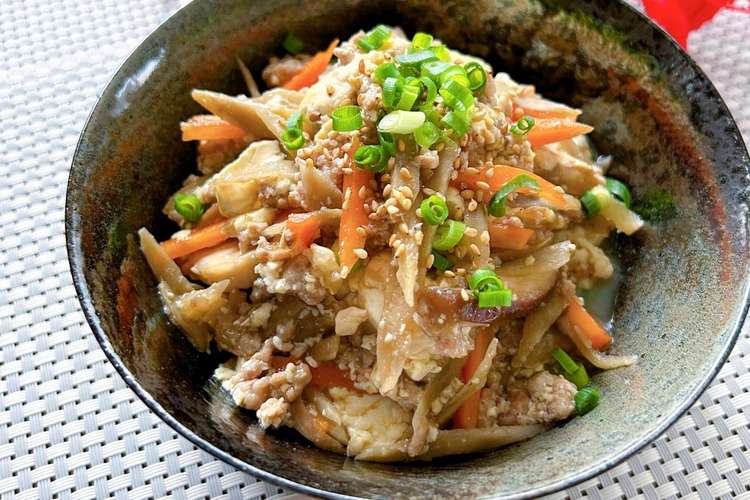 めんつゆで簡単 残り野菜の炒り豆腐 レシピ 作り方 By とまぷり クックパッド 簡単おいしいみんなのレシピが358万品