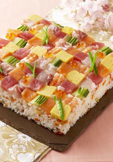 海鮮モザイク寿司の写真