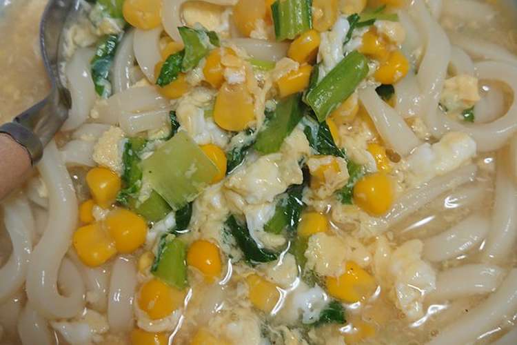 即席もろこしうどん レシピ 作り方 By ぜんまいまぃ クックパッド 簡単おいしいみんなのレシピが371万品