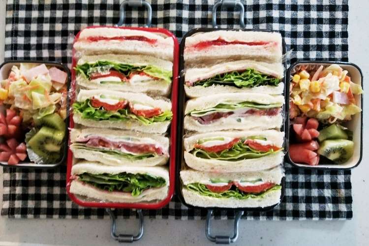 女子高生 男子学生 サンドイッチ弁当 レシピ 作り方 By Jmtr315 クックパッド