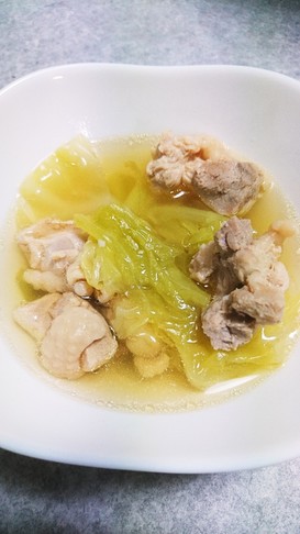♡鶏肉とキャベツのうま塩スープ♡