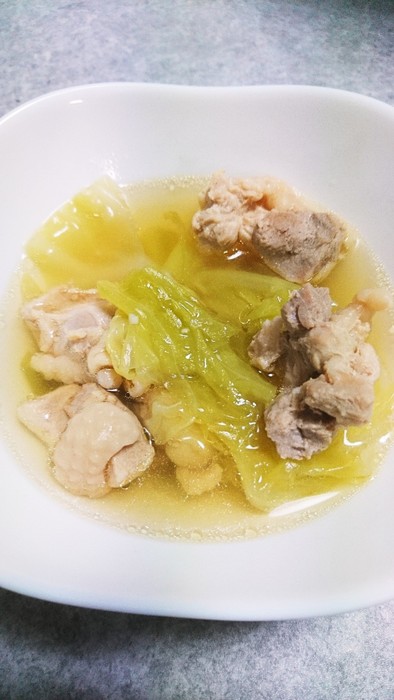 ♡鶏肉とキャベツのうま塩スープ♡の写真