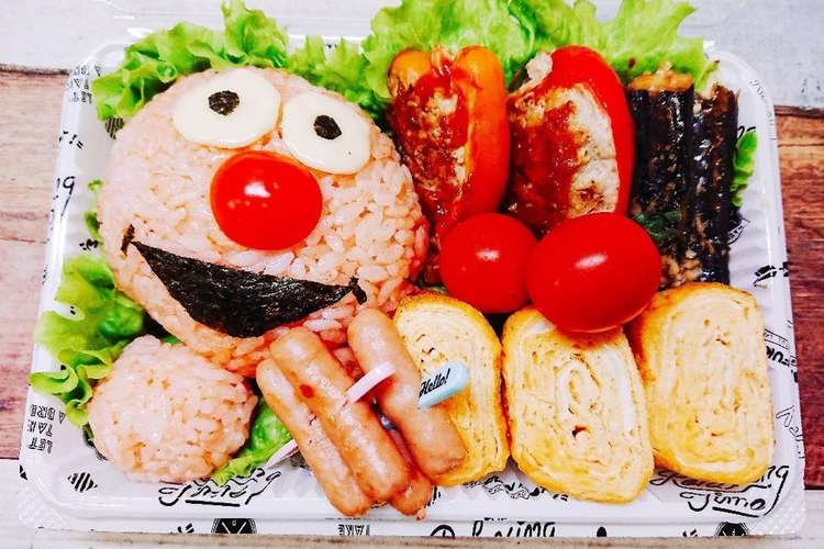 セサミストリート エルモ キャラ弁 レシピ 作り方 By Psnaops クックパッド