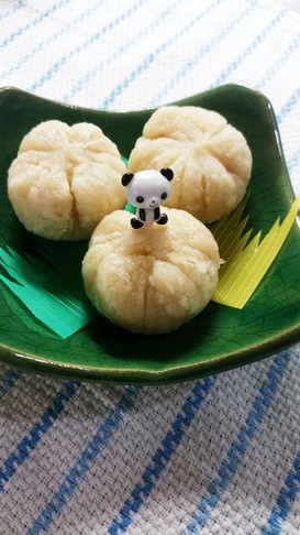 離乳食 後期 手掴み*パン粉で肉まん*