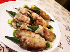 おくらの豚肉巻き