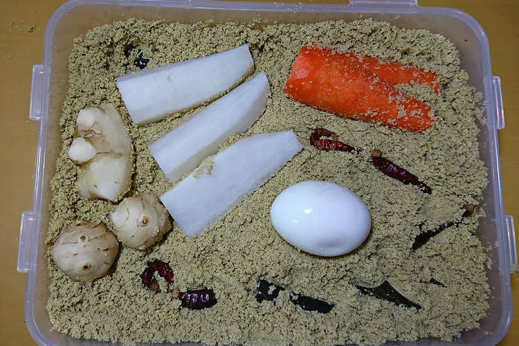 楽ちん竹ぬか床の作り方 レシピ 作り方 By たいら農園 クックパッド