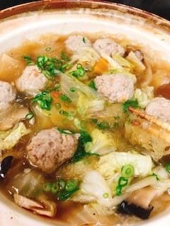 春雨入り肉団子と白菜の中華スープの画像