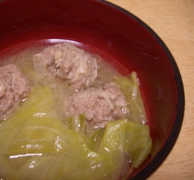 ☆えのき入り!豚だんごスープ☆
