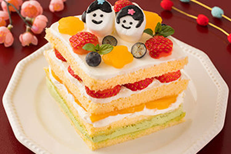 ひなまつりケーキ レシピ 作り方 By タカナシ乳業 クックパッド 簡単おいしいみんなのレシピが350万品