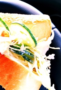 車中食=ガッツリ野菜サンド
