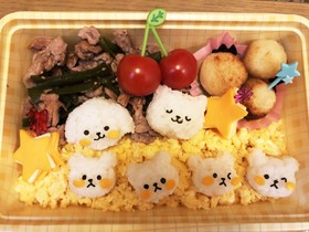 動物いっぱい弁当!!簡単おかず