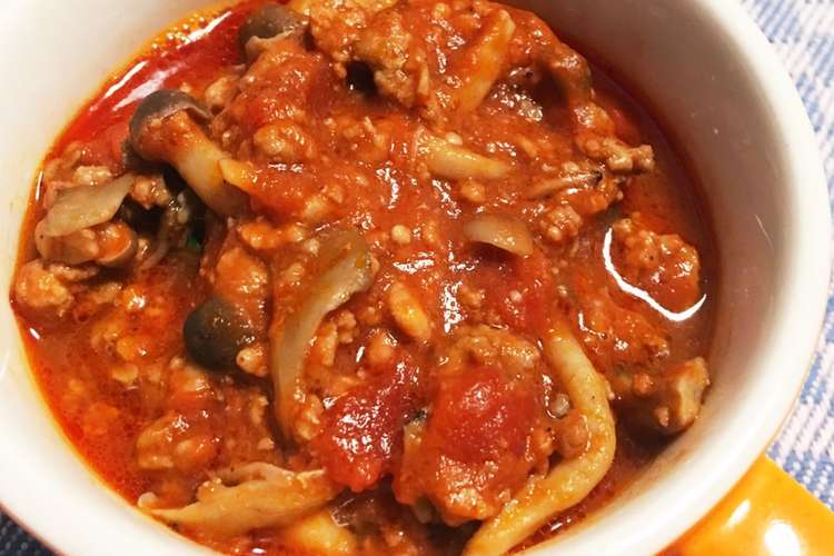 トマト缶で 挽肉ときのこのトマトソース レシピ 作り方 By ありさrecipe クックパッド 簡単おいしいみんなのレシピが352万品