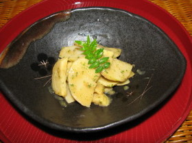 酢味噌で頂く「筍の木の芽和え」