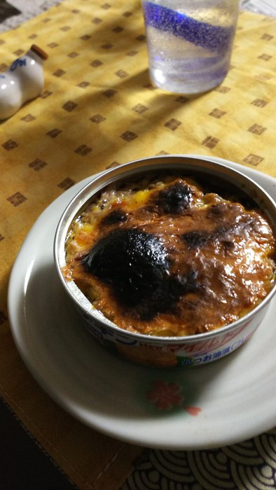 ツナ缶のチーズ焼きの写真