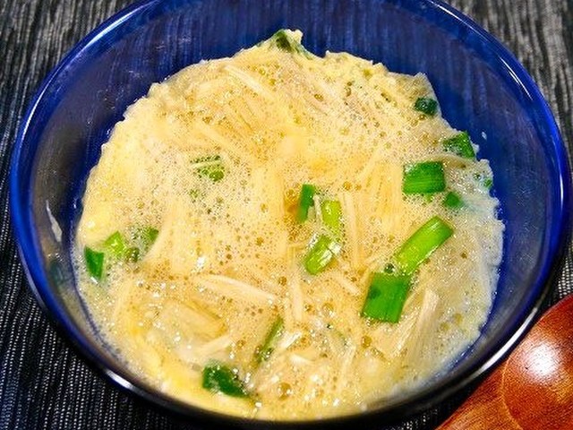 レンジで簡単 えのき茸の茶碗蒸し風 レシピ 作り方 By だんどり亭 クックパッド 簡単おいしいみんなのレシピが354万品