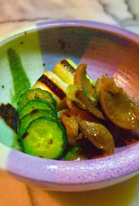 No2197砂肝と焼き野菜のオイル煮
