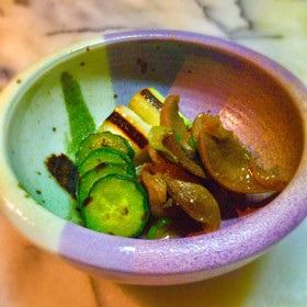 No2197砂肝と焼き野菜のオイル煮