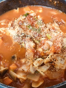 野菜食べるスープ☆蕪(かぶ)のトマト煮