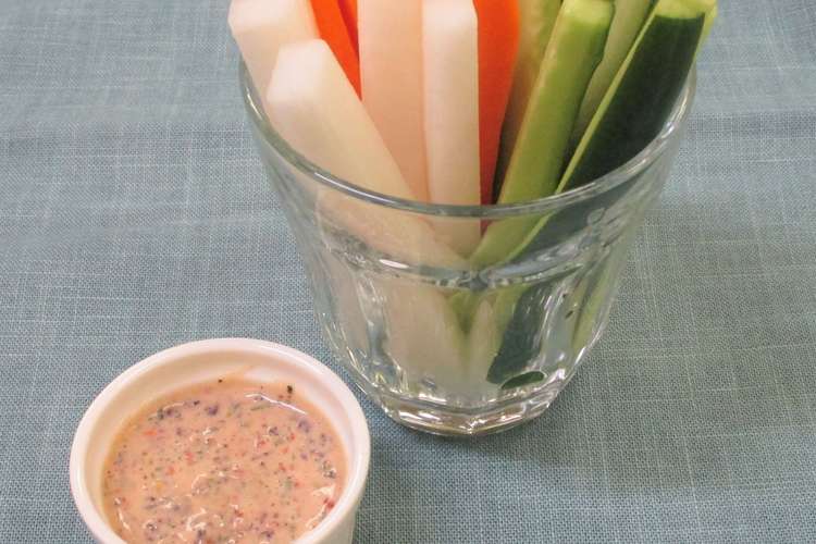 梅わさびでさわやか 大人の野菜ディップ レシピ 作り方 By ニチフリ食品 クックパッド 簡単おいしいみんなのレシピが354万品