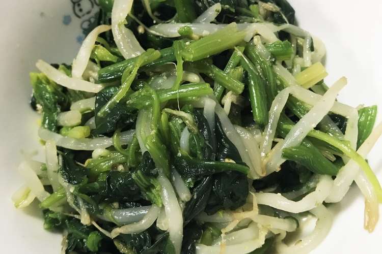 もやしとほうれん草の胡麻和え レシピ 作り方 By Maa San28 クックパッド