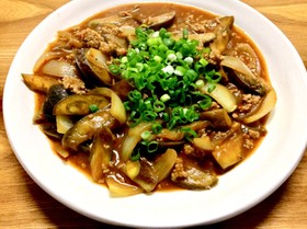 茄子の(麻婆風)味噌炒め