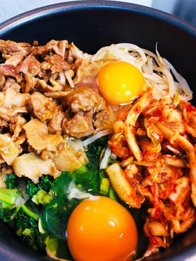 時短簡単 お鍋でビビンバ