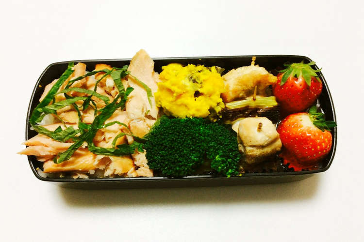 119 鮭散らしとミニ焼き鳥弁当 レシピ 作り方 By クックc8i0i5 クックパッド 簡単おいしいみんなのレシピが355万品