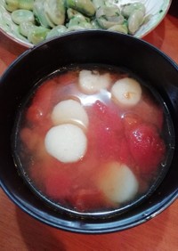 トマトと山芋の中華スープ☆中国家庭料理