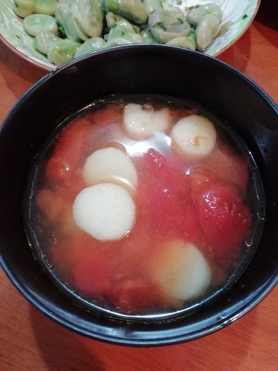 トマトと山芋の中華スープ☆中国家庭料理の写真