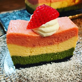 ひな祭り 三色 ベイクドチーズケーキ