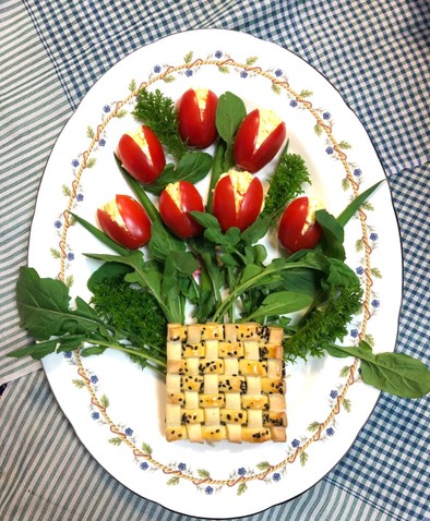 ウズベキスタン♡オゾタさんの花束サラダの写真