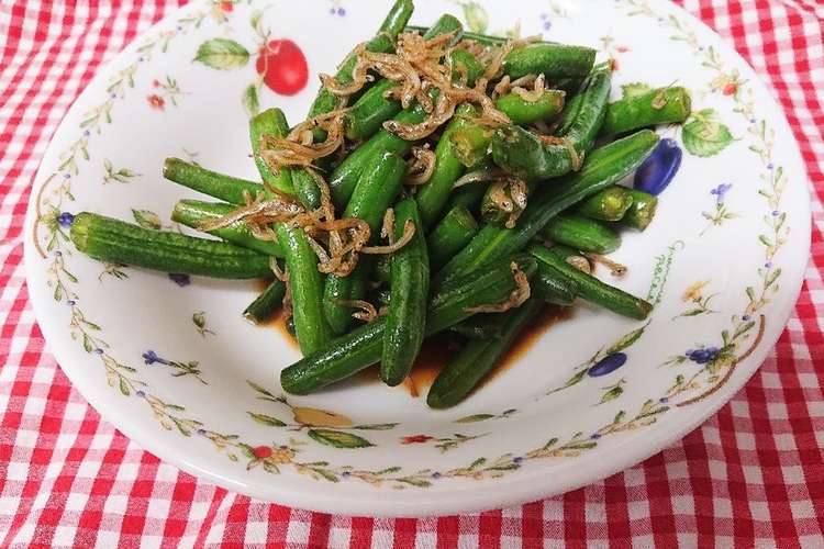 冷凍いんげんとちりめんの簡単炒め レシピ 作り方 By お料理は苦手ママ クックパッド