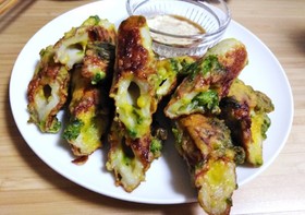 超カンタン!米粉でちくわの磯辺揚げ