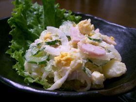 お魚ソーセージでポテトサラダ♪