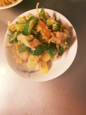 マロニーのツナたまご炒め