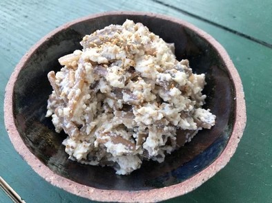 ずいきの白和え（高知県旧東津野村の料理）の写真