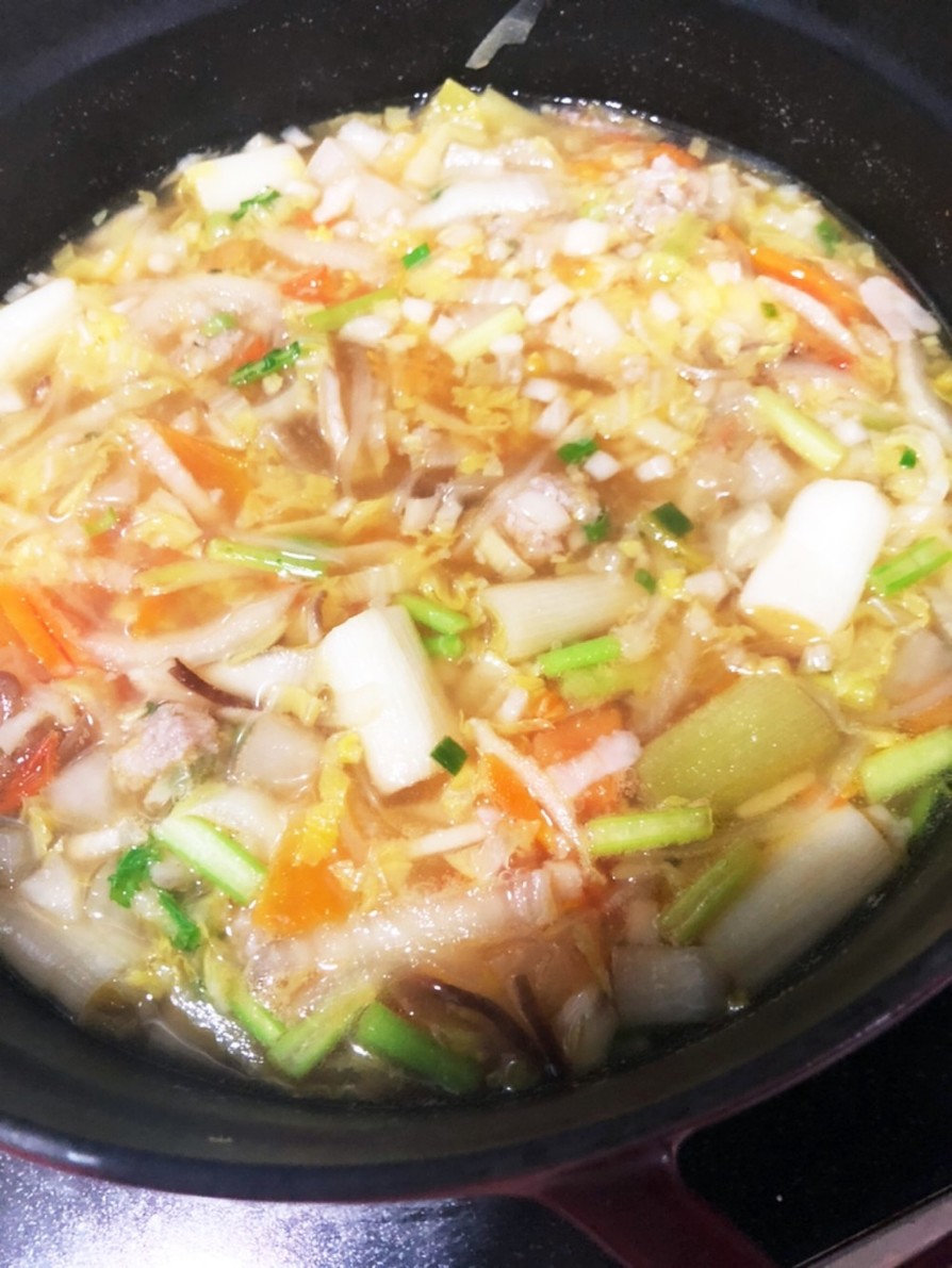 白菜☆コンソメ味☆万能アレンジ野菜スープの画像