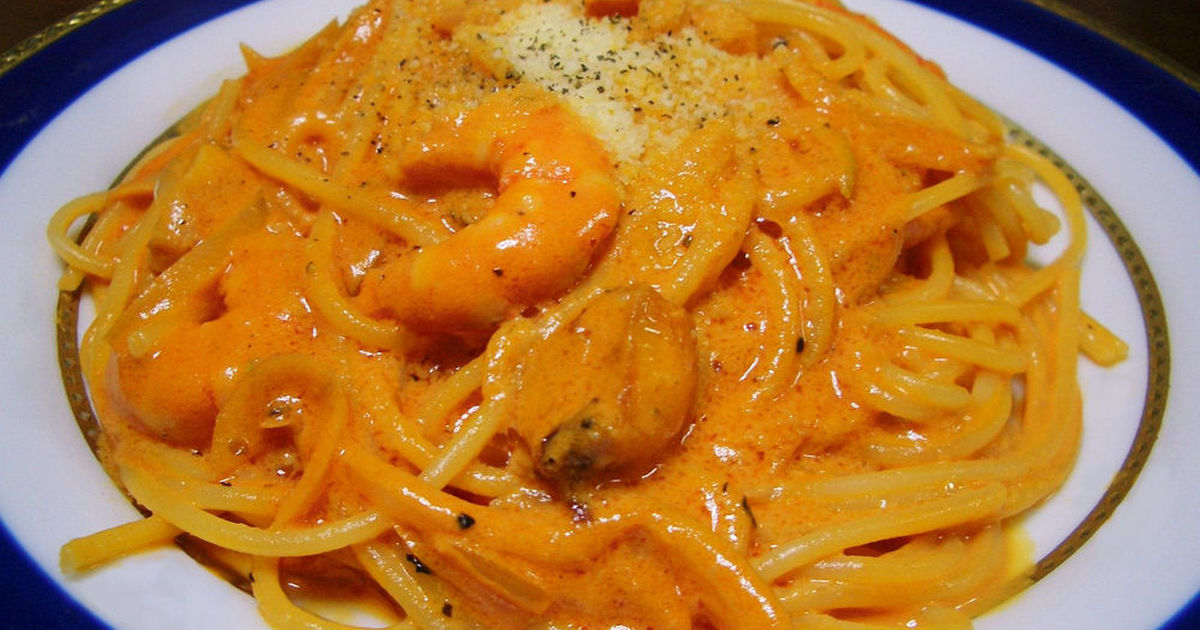 ソース絶品☆エビのトマトクリームパスタ by pino6koiri 【クックパッド】 簡単おいしいみんなのレシピが369万品