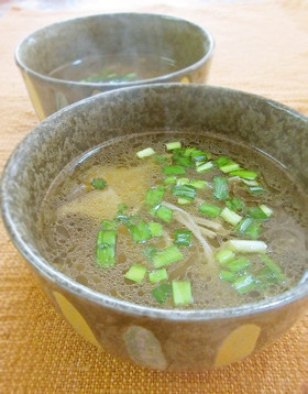 オッサンのキノコのお吸い物