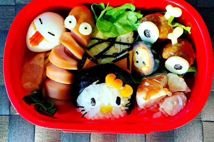 ハロウィンキティちゃん弁当キティキャラ弁 レシピ 作り方 By Erica66 クックパッド 簡単おいしいみんなのレシピが355万品