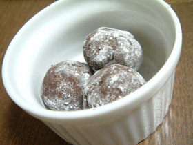 オイル(油)で簡単☆チョコスノーボール