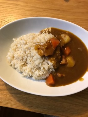 保温調理器シャトルシェフでベーコンカレー