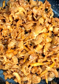 豚バラ肉と生姜の佃煮風