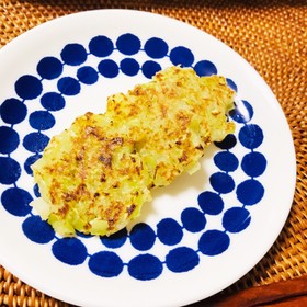 離乳食中期!卵なし!パクパクお好み焼き♪