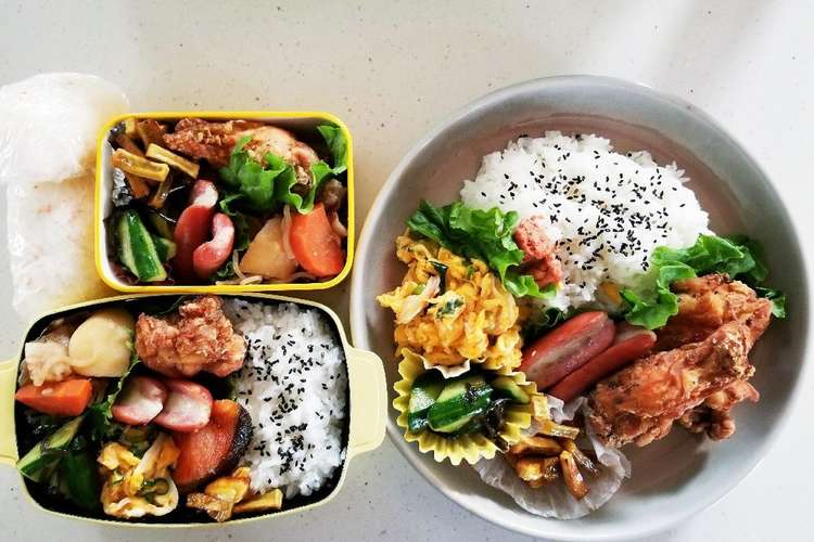 女子高生と私のお弁当 ランチプレート レシピ 作り方 By Jmtr315 クックパッド 簡単おいしいみんなのレシピが356万品