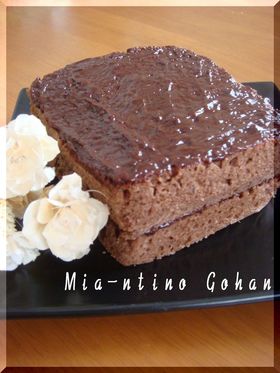 レンジ3分で☆ふんわりチョコケーキ♡