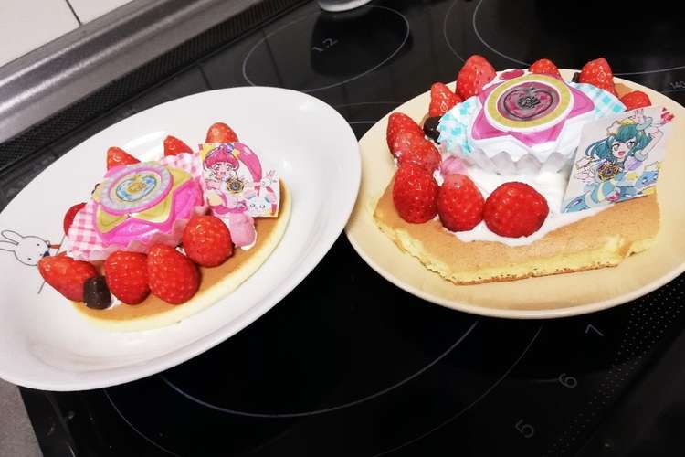 簡単プリキュアデコレーションケーキ レシピ 作り方 By いゆやゆ クックパッド