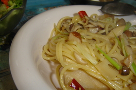 和ふぅ☆あまりもので筍パスタ☆